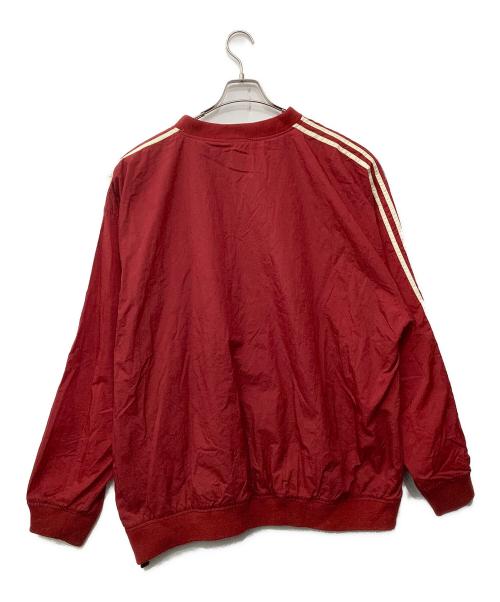 adidas（アディダス）adidas (アディダス) ナイロンカットソー レッド サイズ:XXLの古着・服飾アイテム