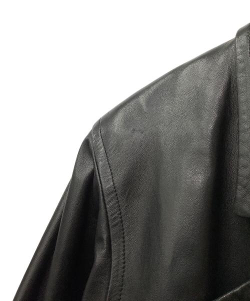 Yves Saint Laurent（イヴサンローラン）Yves Saint Laurent (イヴサンローラン) レザージャケット ブラック サイズ:36の古着・服飾アイテム