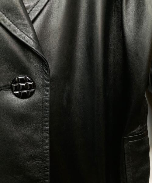 Yves Saint Laurent（イヴサンローラン）Yves Saint Laurent (イヴサンローラン) レザージャケット ブラック サイズ:36の古着・服飾アイテム