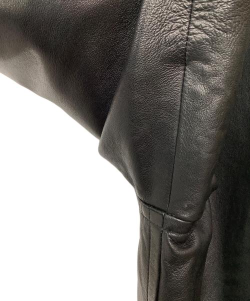 Yves Saint Laurent（イヴサンローラン）Yves Saint Laurent (イヴサンローラン) レザージャケット ブラック サイズ:36の古着・服飾アイテム