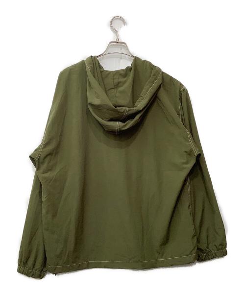 X-LARGE（エクストララージ）X-LARGE (エクストララージ) CONTRAST STITCHED NYLON HOODED JACKET カーキ サイズ:Lの古着・服飾アイテム