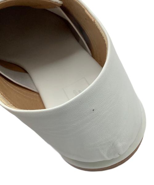 beautiful people（ビューティフルピープル）beautiful people (ビューティフルピープル) slipper plain toe leather shoes ホワイト サイズ:5の古着・服飾アイテム