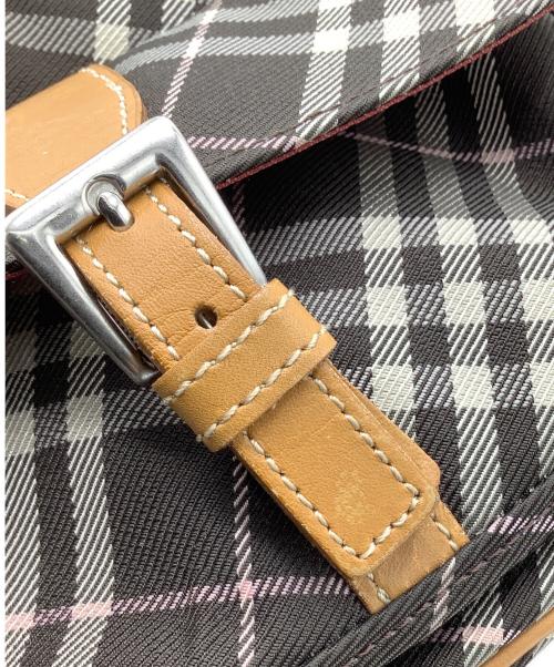 BURBERRY BLUE LABEL（バーバリー ブルー レーベル）BURBERRY BLUE LABEL (バーバリーロンドンブルーレーベル) ショルダーバッグ ブラウンの古着・服飾アイテム