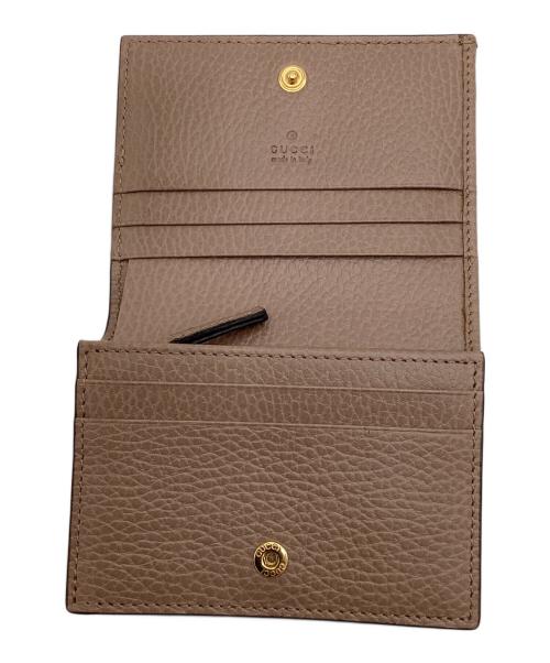 GUCCI（グッチ）GUCCI (グッチ) GGマーモント　ダブルGミニウォレット ベージュの古着・服飾アイテム