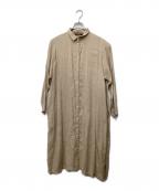 YACCO MARICARDヤッコマリカルド）の古着「リネンシャツワンピース」｜ベージュ