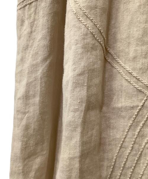 YACCO MARICARD（ヤッコマリカルド）YACCO MARICARD (ヤッコマリカルド) リネンシャツワンピース ベージュ サイズ:Nの古着・服飾アイテム