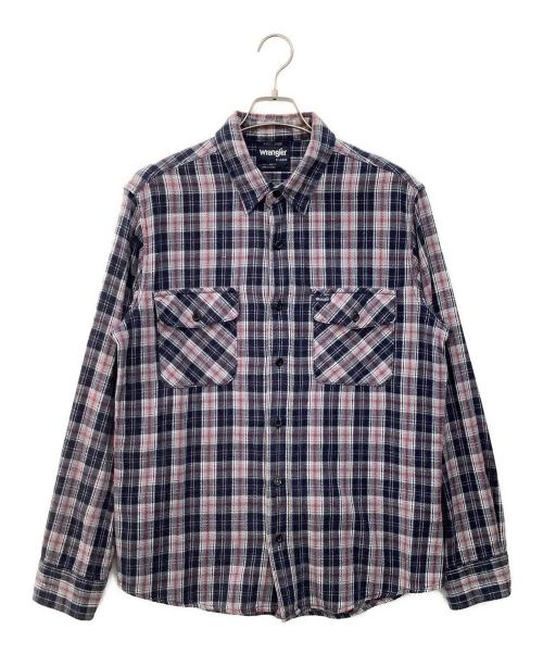 Wrangler（ラングラー）Wrangler (ラングラー) チェックシャツ ネイビー×レッド サイズ:XLの古着・服飾アイテム