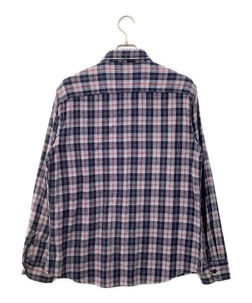 Wrangler（ラングラー）Wrangler (ラングラー) チェックシャツ ネイビー×レッド サイズ:XLの古着・服飾アイテム