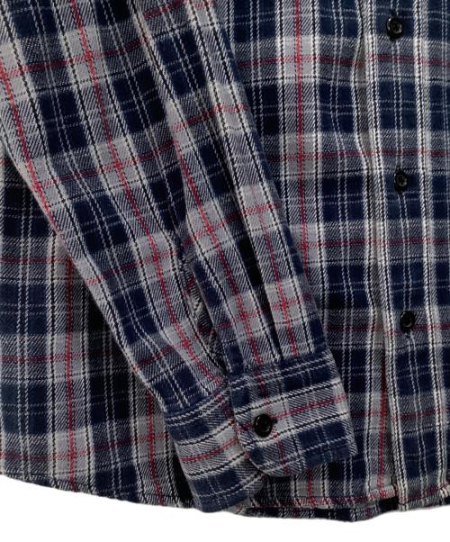 Wrangler（ラングラー）Wrangler (ラングラー) チェックシャツ ネイビー×レッド サイズ:XLの古着・服飾アイテム