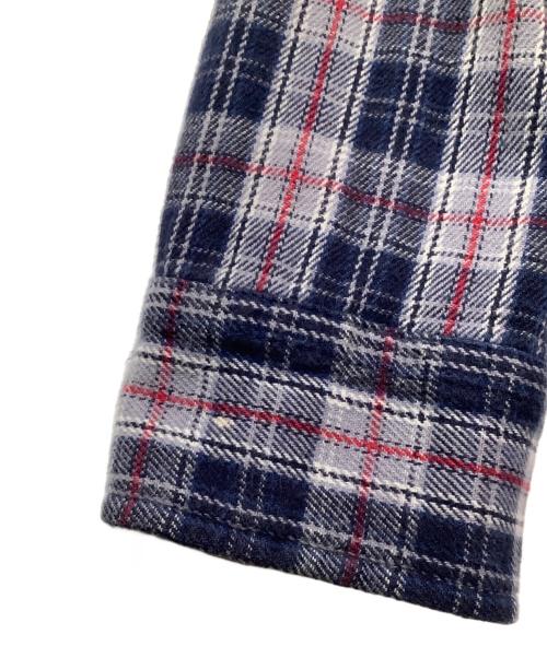 Wrangler（ラングラー）Wrangler (ラングラー) チェックシャツ ネイビー×レッド サイズ:XLの古着・服飾アイテム