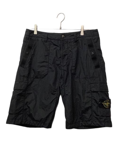 STONE ISLAND（ストーンアイランド）STONE ISLAND (ストーンアイランド) シアサッカーナイロンメタルショーツ ブラック サイズ:31の古着・服飾アイテム