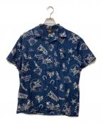 RALPH LAUREN×DOUBLE RLラルフローレン×ダブルアールエル）の古着「アロハシャツ」｜ブルー
