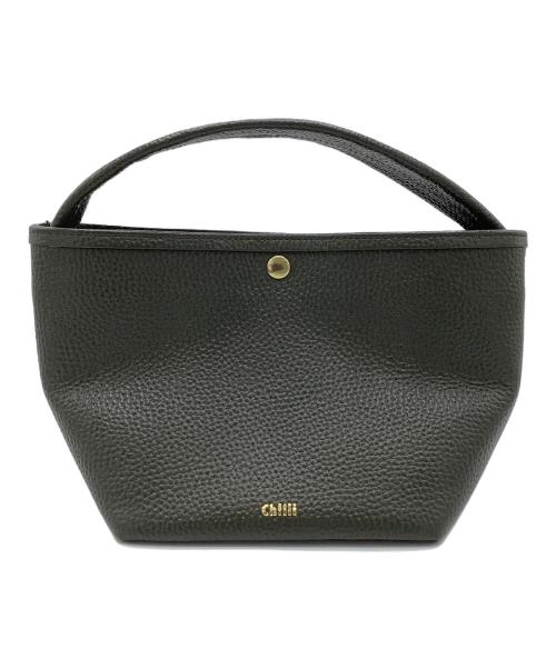 ch!iiibag（チーバック）ch!iiibag (チーバック) レザーバスケット カーキの古着・服飾アイテム