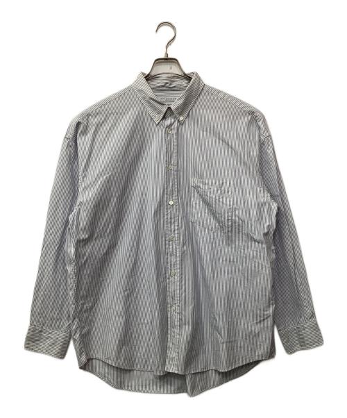 JOURNAL STANDARD TRISECT（ジャーナルスタンダード トライセクト）JOURNAL STANDARD TRISECT (ジャーナルスタンダード トライセクト) THOMAS MASON (トーマスメイソン) ストライプシャツ ブルー×ホワイト サイズ:Lの古着・服飾アイテム