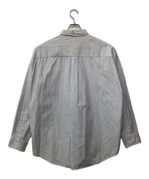 JOURNAL STANDARD TRISECT（ジャーナルスタンダード トライセクト）JOURNAL STANDARD TRISECT (ジャーナルスタンダード トライセクト) THOMAS MASON (トーマスメイソン) ストライプシャツ ブルー×ホワイト サイズ:Lの古着・服飾アイテム