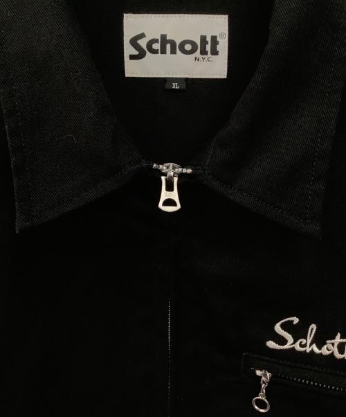 SCHOTT N.Y.C.（ショット）Schott N.Y.C. (ショット) TC WORK JACKET ブラック サイズ:XLの古着・服飾アイテム