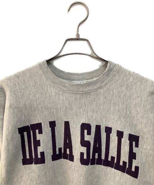 Champion REVERSE WEAVE（チャンピオン リバース ウィーブ）Champion REVERSE WEAVE (チャンピオン リバース ウィーブ) ロゴクルーネックスウェット グレー サイズ:XLの古着・服飾アイテム