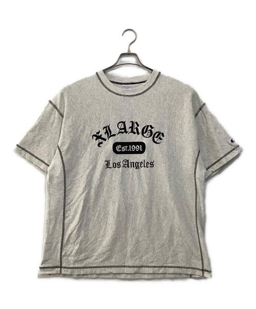 Champion REVERSE WEAVE（チャンピオン リバース ウィーブ）Champion REVERSE WEAVE (チャンピオン リバース ウィーブ) X-LARGE (エクストララージ) STICHED S/S TEE グレー サイズ:XLの古着・服飾アイテム