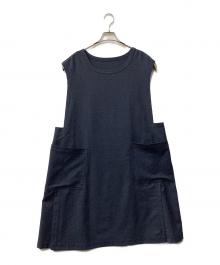 Y's for living（ワイズフォーリビング）の古着「ノースリーブワンピース」｜ネイビー