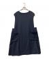 Y'S for living（ワイズフォーリビング）の古着「ノースリーブワンピース」｜ネイビー