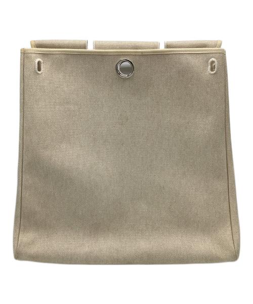 HERMES（エルメス）HERMES (エルメス) トートバッグ ベージュ×ブラウンの古着・服飾アイテム