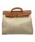 HERMES（エルメス）の古着「トートバッグ」｜ベージュ×ブラウン