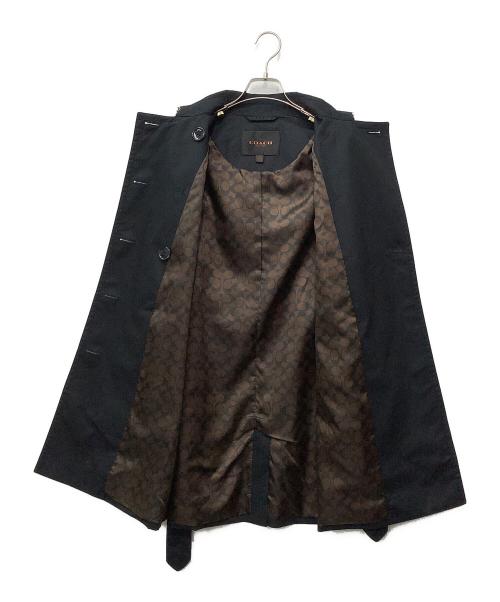 COACH（コーチ）COACH (コーチ) トレンチコート ブラック サイズ:XSの古着・服飾アイテム