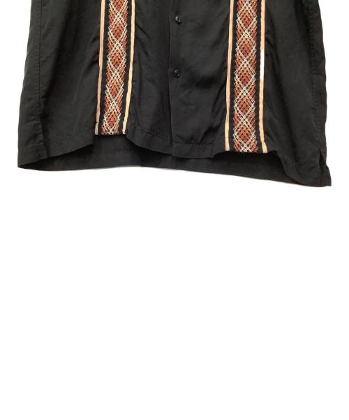 Schott（ショット）Schott (ショット) LINE 2TONE SS SHIRT ブラック サイズ:XLの古着・服飾アイテム