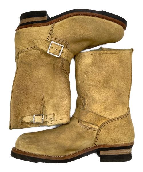 RED WING（レッドウィング）RED WING (レッドウィング) ホーソーン アビレーン ラフアウト ENGINEER BOOTS ベージュ サイズ:USA 10.5の古着・服飾アイテム