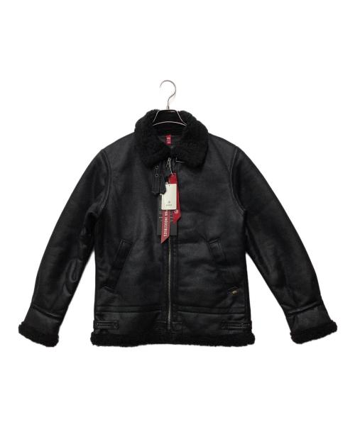 ALPHA INDUSTRIES（アルファインダストリーズ）ALPHA INDUSTRIES (アルファインダストリーズ) nano・universe (ナノ・ユニバース) 別注B-3ジャケット ブラック サイズ:Mの古着・服飾アイテム