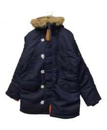 ALPHA INDUSTRIES（アルファインダストリーズ）の古着「N-3Bフライトジャケット」｜ネイビー