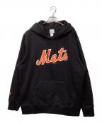 New Era×AWAKEニューエラ×アウェイク）の古着「プルオーバーパーカー」｜ブラック