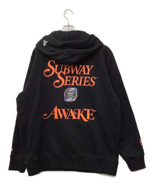 New Era（ニューエラ）New Era (ニューエラ) AWAKE (アウェイク) プルオーバーパーカー ブラック サイズ:XLの古着・服飾アイテム