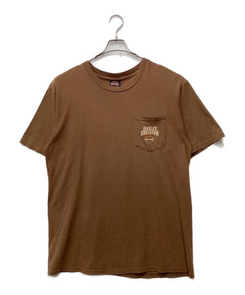 HARLEY-DAVIDSON（ハーレーダビッドソン）HARLEY-DAVIDSON (ハーレーダビッドソン) プリントTシャツ ブラウン サイズ:XLの古着・服飾アイテム