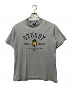 stussyステューシー）の古着「プリントTシャツ」｜グレー