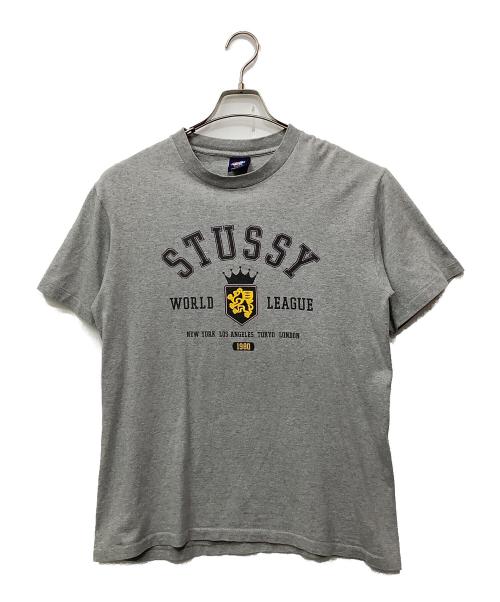 stussy（ステューシー）stussy (ステューシー) プリントTシャツ グレー サイズ:Mの古着・服飾アイテム