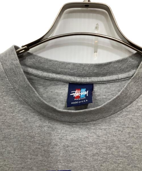 stussy（ステューシー）stussy (ステューシー) プリントTシャツ グレー サイズ:Mの古着・服飾アイテム