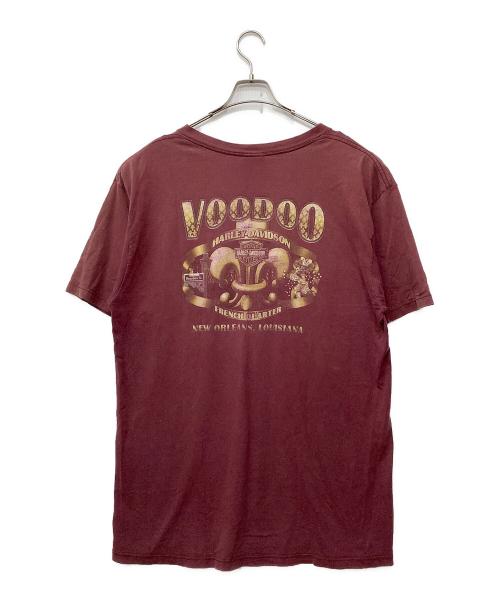 HARLEY-DAVIDSON（ハーレーダビッドソン）HARLEY-DAVIDSON (ハーレーダビッドソン) Tシャツ ワインレッド サイズ:不明の古着・服飾アイテム