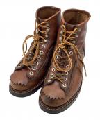 LONE WOLF BOOTSロンウルフブーツ）の古着「カーペンターブーツ」｜ブラウン