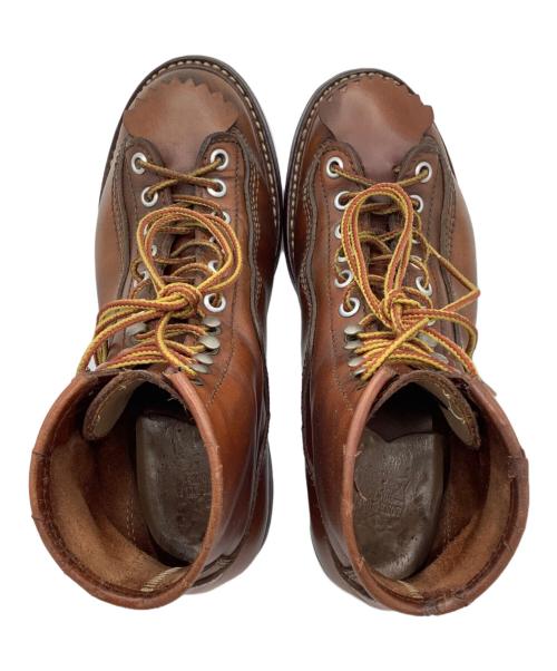 LONE WOLF BOOTS（ロンウルフブーツ）LONE WOLF BOOTS (ロンウルフブーツ) カーペンターブーツ ブラウン サイズ:7　1/2の古着・服飾アイテム
