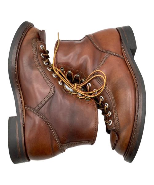 LONE WOLF BOOTS（ロンウルフブーツ）LONE WOLF BOOTS (ロンウルフブーツ) カーペンターブーツ ブラウン サイズ:7　1/2の古着・服飾アイテム