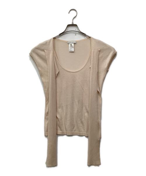 CELINE（セリーヌ）CELINE (セリーヌ) 半袖ニット ピンク サイズ:Mの古着・服飾アイテム