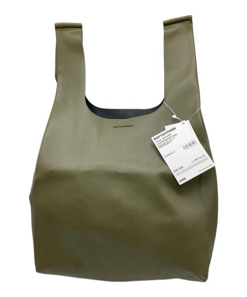 SOFTHYPHEN（ソフトハイフン）SOFTHYPHEN (ソフトハイフン) FAUX LEATHER CONVENIENCE BAG カーキの古着・服飾アイテム