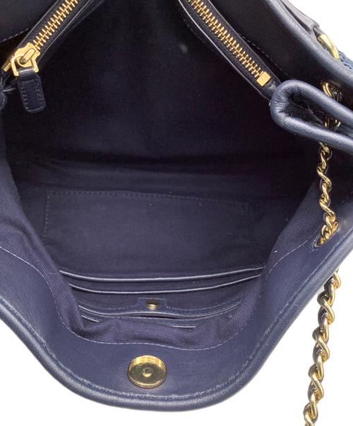 TORY BURCH（トリーバーチ）TORY BURCH (トリーバーチ) チェーントートバッグ ネイビーの古着・服飾アイテム