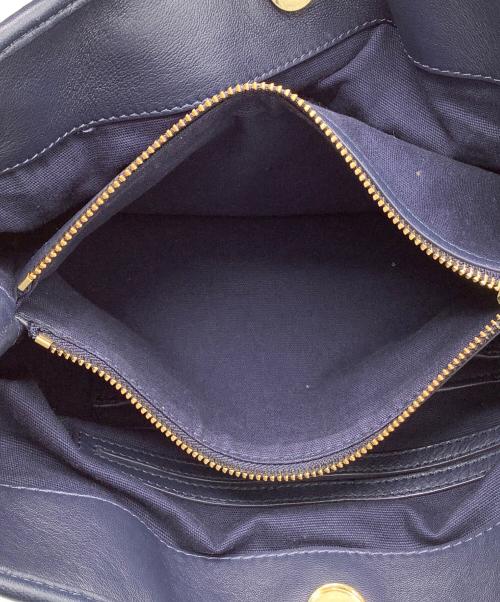 TORY BURCH（トリーバーチ）TORY BURCH (トリーバーチ) チェーントートバッグ ネイビーの古着・服飾アイテム