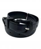 TOGA ARCHIVESトーガアーカイブス）の古着「METAL BUCKLE BELT COLOR ベルト」｜ブラック