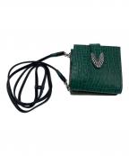 TOGA TOOトーガ・トゥ）の古着「LEATHER SHOULDER WALLET」｜ブラック×グリーン
