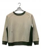 Needlesニードルズ）の古着「スウェット」｜ベージュ×グリーン