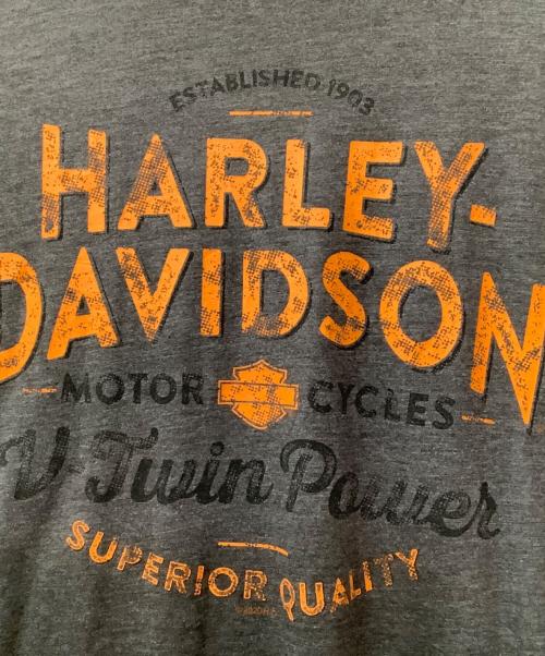HARLEY-DAVIDSON（ハーレーダビッドソン）HARLEY-DAVIDSON (ハーレーダビッドソン) 半袖Tシャツ グレー サイズ:XLの古着・服飾アイテム