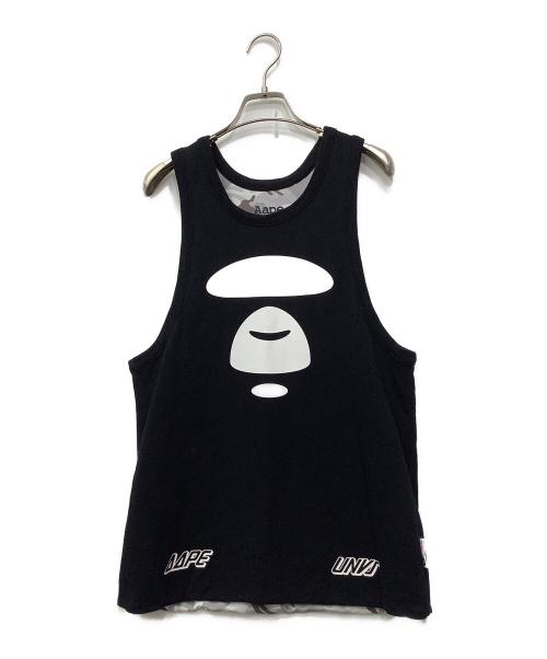 A BATHING APE（ア ベイシング エイプ）A BATHING APE (ア ベイシング エイプ) リバーシブル ロゴ タンクトップ ブラック サイズ:Mの古着・服飾アイテム